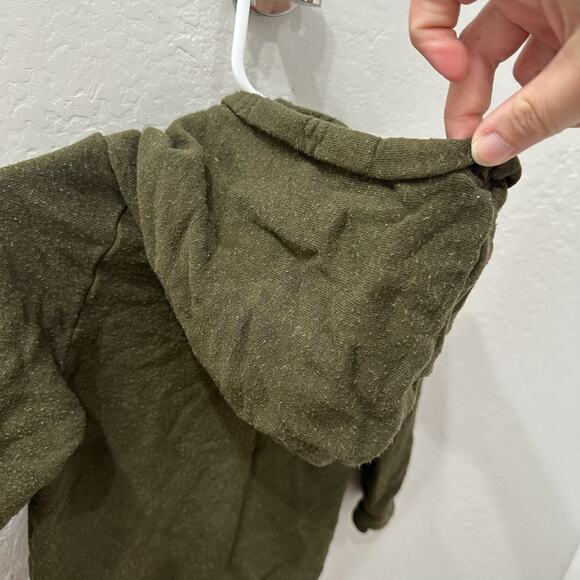 Childhoods Dark Olive Green Hooded Romper - Picture 7 of 9